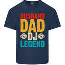 Husband Dad DJ Legend Fathers Day Kids T-Shirt Childrens Navy Blue