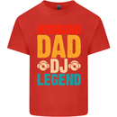 Husband Dad DJ Legend Fathers Day Kids T-Shirt Childrens Red