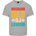 Husband Dad DJ Legend Fathers Day Kids T-Shirt Childrens Sports Grey