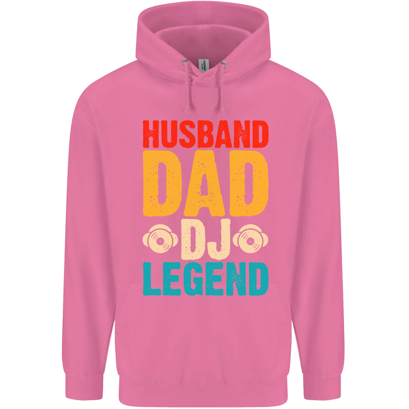 Husband Dad DJ Legend Fathers Day Mens 80% Cotton Hoodie Azelea