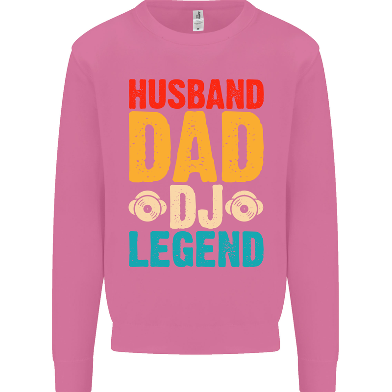 Husband Dad DJ Legend Fathers Day Mens Sweatshirt Jumper Azalea