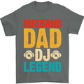 Husband Dad DJ Legend Fathers Day Mens T-Shirt 100% Cotton Charcoal