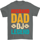 Husband Dad DJ Legend Fathers Day Mens T-Shirt 100% Cotton Charcoal