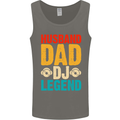 Husband Dad DJ Legend Fathers Day Mens Vest Tank Top Charcoal