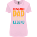 Husband Dad DJ Legend Fathers Day Womens Wider Cut T-Shirt Light Pink