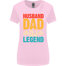 Husband Dad DJ Legend Fathers Day Womens Wider Cut T-Shirt Light Pink