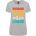 Husband Dad DJ Legend Fathers Day Womens Wider Cut T-Shirt Sports Grey