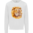 Husband Daddy Protector Hero Fathers Day Mens Sweatshirt Jumper White