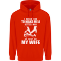 Husband & Wife Wedding Anniversary God Mens 80% Cotton Hoodie Bright Red