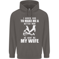 Husband & Wife Wedding Anniversary God Mens 80% Cotton Hoodie Charcoal