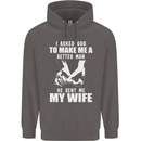 Husband & Wife Wedding Anniversary God Mens 80% Cotton Hoodie Charcoal