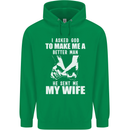Husband & Wife Wedding Anniversary God Mens 80% Cotton Hoodie Irish Green
