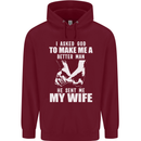 Husband & Wife Wedding Anniversary God Mens 80% Cotton Hoodie Maroon