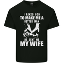 Husband & Wife Wedding Anniversary God Mens Cotton T-Shirt Tee Top Black