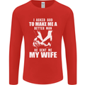 Husband & Wife Wedding Anniversary God Mens Long Sleeve T-Shirt Red
