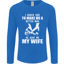 Husband & Wife Wedding Anniversary God Mens Long Sleeve T-Shirt Royal Blue
