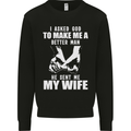 Husband & Wife Wedding Anniversary God Mens Sweatshirt Jumper Black