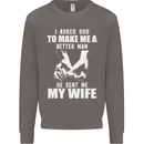 Husband & Wife Wedding Anniversary God Mens Sweatshirt Jumper Charcoal
