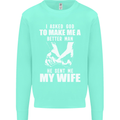 Husband & Wife Wedding Anniversary God Mens Sweatshirt Jumper Peppermint