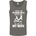 Husband & Wife Wedding Anniversary God Mens Vest Tank Top Charcoal