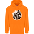 Husband and Wife Biker Motorcycle Motorbike Childrens Kids Hoodie Orange