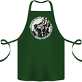 Husband and Wife Biker Motorcycle Motorbike Cotton Apron 100% Organic Forest Green