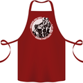 Husband and Wife Biker Motorcycle Motorbike Cotton Apron 100% Organic Maroon