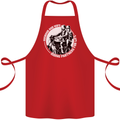 Husband and Wife Biker Motorcycle Motorbike Cotton Apron 100% Organic Red