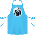 Husband and Wife Biker Motorcycle Motorbike Cotton Apron 100% Organic Turquoise