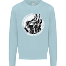 Husband and Wife Biker Motorcycle Motorbike Kids Sweatshirt Jumper Light Blue