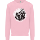 Husband and Wife Biker Motorcycle Motorbike Kids Sweatshirt Jumper Light Pink