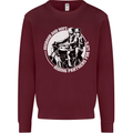 Husband and Wife Biker Motorcycle Motorbike Kids Sweatshirt Jumper Maroon