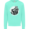 Husband and Wife Biker Motorcycle Motorbike Kids Sweatshirt Jumper Peppermint