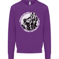 Husband and Wife Biker Motorcycle Motorbike Kids Sweatshirt Jumper Purple