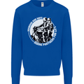 Husband and Wife Biker Motorcycle Motorbike Kids Sweatshirt Jumper Royal Blue