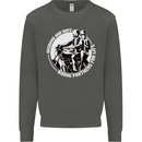 Husband and Wife Biker Motorcycle Motorbike Kids Sweatshirt Jumper Storm Grey