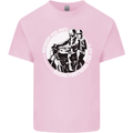 Husband and Wife Biker Motorcycle Motorbike Kids T-Shirt Childrens Light Pink
