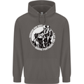 Husband and Wife Biker Motorcycle Motorbike Mens 80% Cotton Hoodie Charcoal