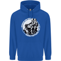 Husband and Wife Biker Motorcycle Motorbike Mens 80% Cotton Hoodie Royal Blue