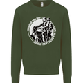 Husband and Wife Biker Motorcycle Motorbike Mens Sweatshirt Jumper Forest Green