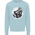 Husband and Wife Biker Motorcycle Motorbike Mens Sweatshirt Jumper Light Blue