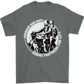 Husband and Wife Biker Motorcycle Motorbike Mens T-Shirt 100% Cotton Charcoal