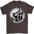 Husband and Wife Biker Motorcycle Motorbike Mens T-Shirt 100% Cotton Dark Chocolate