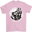 Husband and Wife Biker Motorcycle Motorbike Mens T-Shirt 100% Cotton Light Pink