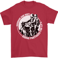 Husband and Wife Biker Motorcycle Motorbike Mens T-Shirt 100% Cotton Red