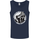 Husband and Wife Biker Motorcycle Motorbike Mens Vest Tank Top Navy Blue