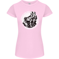 Husband and Wife Biker Motorcycle Motorbike Womens Petite Cut T-Shirt Light Pink