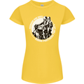 Husband and Wife Biker Motorcycle Motorbike Womens Petite Cut T-Shirt Yellow