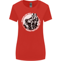Husband and Wife Biker Motorcycle Motorbike Womens Wider Cut T-Shirt Red