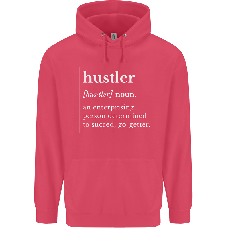 Hustler Definition Hustle Childrens Kids Hoodie Heliconia